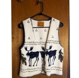 Small Fleece Moose Vest